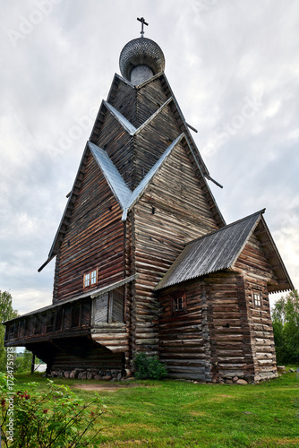 Russia. Shirkov Pogost, Tver Region. Wooden Church of the Nativity of John the Baptist