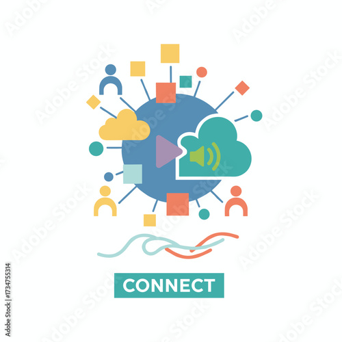A flat design illustration concept tailored for social media, web banners, and promotional materials