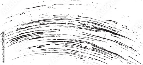 Vector brush stroke texture. Distressed uneven grunge background. Abstract vector illustration. Overlay over any design to create interesting effect and depth. Black isolated on white. EPS10