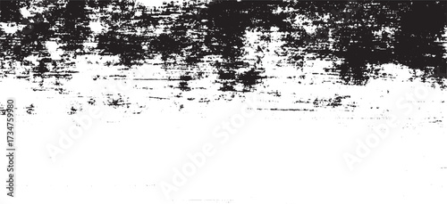 Wallpaper Mural Rough black and white texture vector. Distressed overlay texture. Grunge background. Abstract textured effect. Vector Illustration. Black isolated on white background. EPS10. Torontodigital.ca