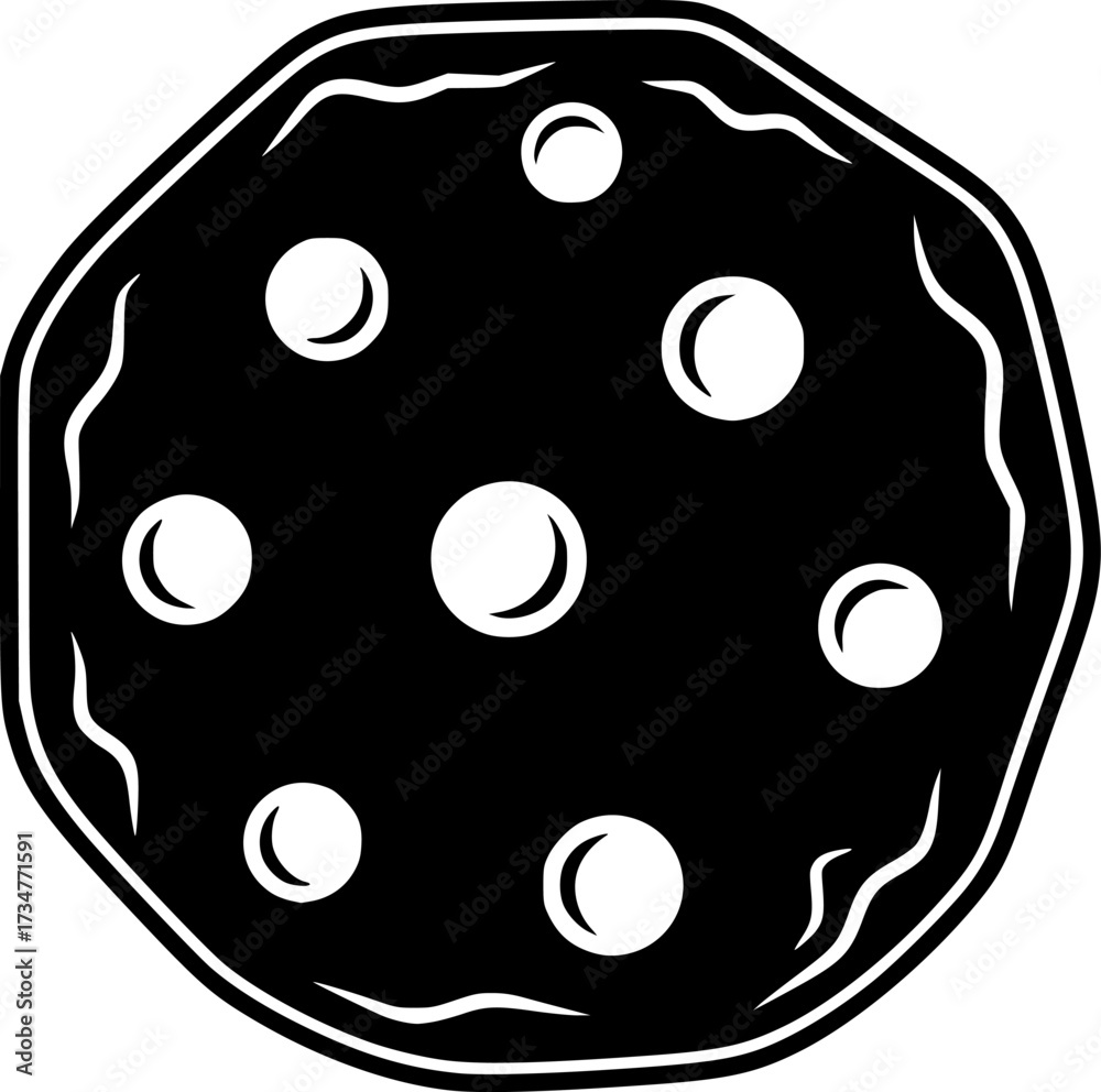 Obraz premium Cookie icon design illustration. icon concept in flat 