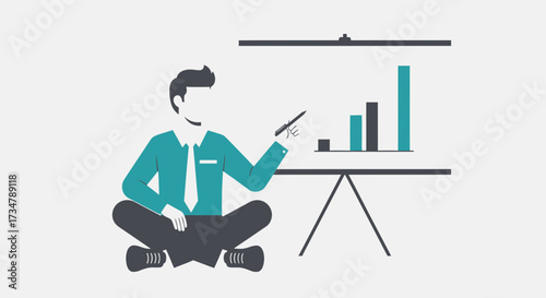 Business Analyst Delivering Project Performance Analysis and Showing Growth with a Presentation