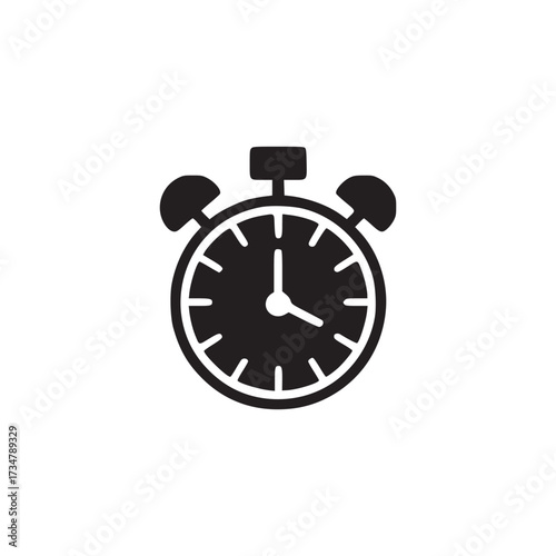 Vector art of a classic alarm clock, the clock is set to a specific time, possibly indicating a deadline or appointment the image evokes a sense of urgency and time management, suggesting the importan