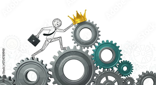 Achieving Success Through Teamwork and Innovation, Reaching For The Crown Of Victory