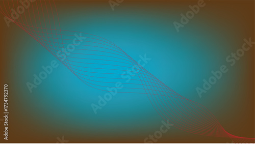 Abstract blurry gradient background with teal blue and orange tones