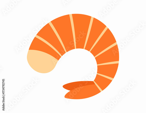 Illustration of a Delicious Shrimp Seafood Delicacy with Vibrant Colors