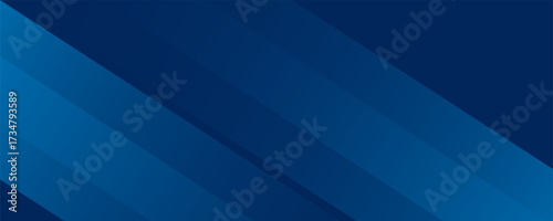 Gradient blue abstract background with a soft curve and smooth lighting. vector