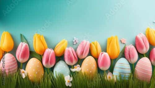 Easter Spring Tulip Background
