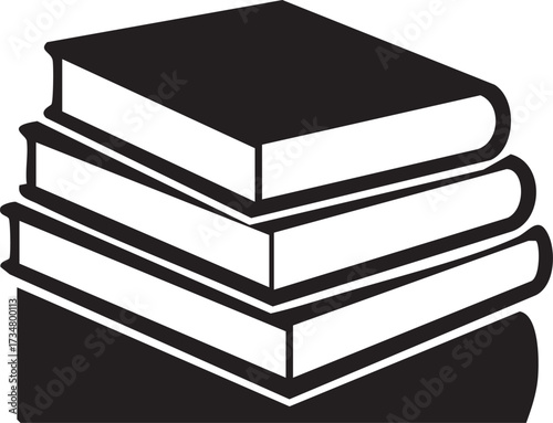 Stack of Books silhouette vector
