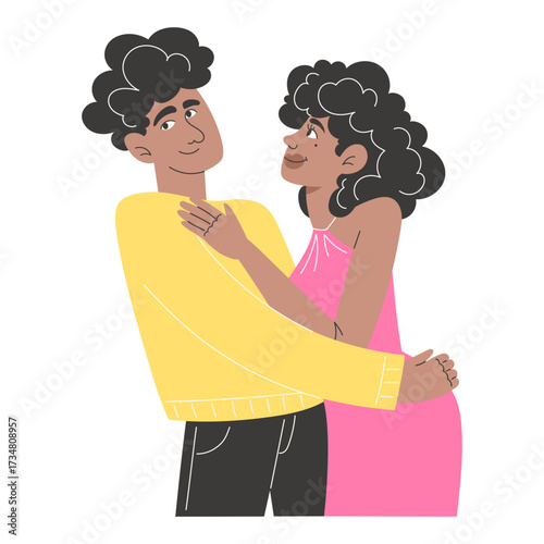 Romantic couple dancing