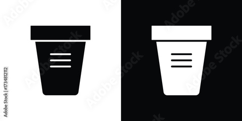 Urine test icons. silhouette icons for ui designs