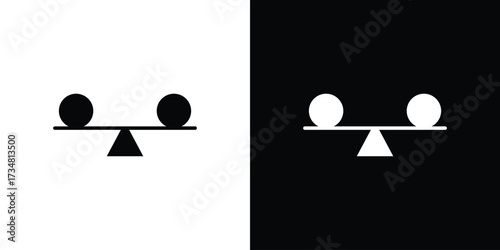 Stability icons. silhouette icons for ui designs