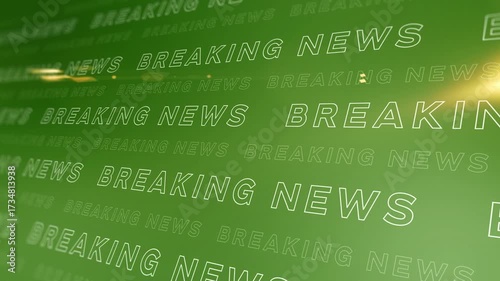 Sports Breaking News Title on Minimal Background