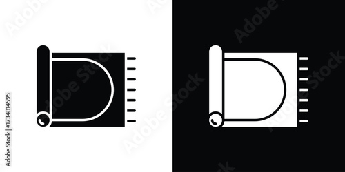 Rugs icons. silhouette icons for ui designs