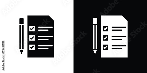 Requirements icons. silhouette icons for ui designs