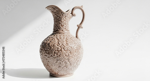 antique vase on a white background