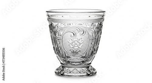 empty glass isolated on white