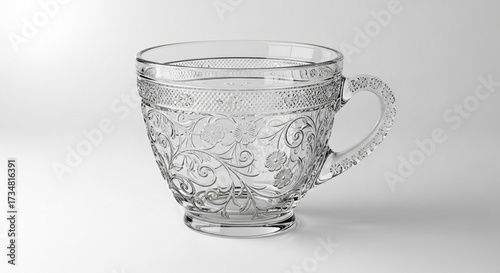 empty glass on a black background