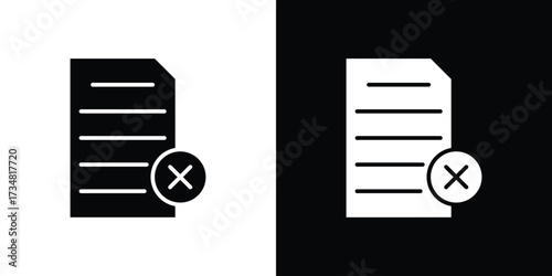 Paperless icons. silhouette icons for ui designs