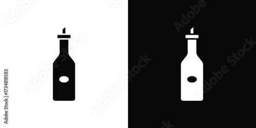 Olive oil icons. silhouette icons for ui designs