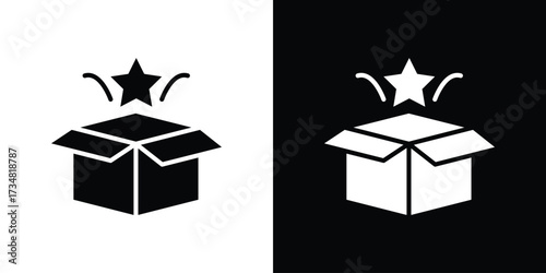 New product icons. silhouette icons for ui designs