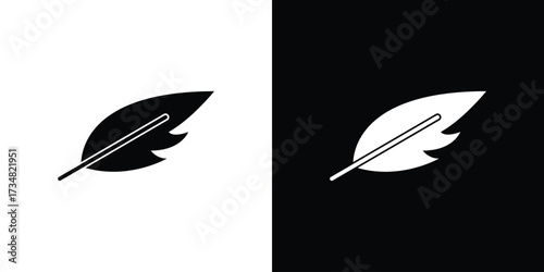 Light weight icons. silhouette icons for ui designs