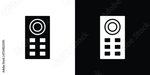 Intercom icons. silhouette icons for ui designs