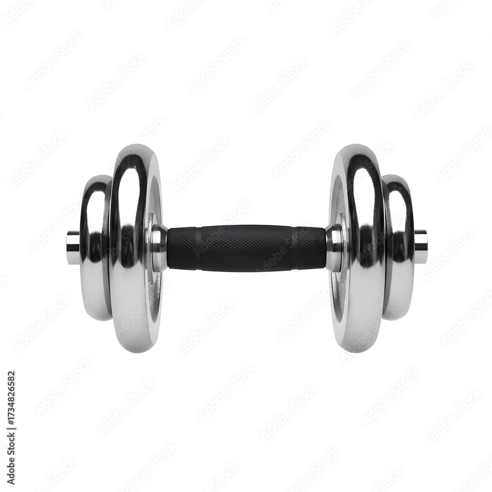 Naklejka premium dumbbell isolated on white
