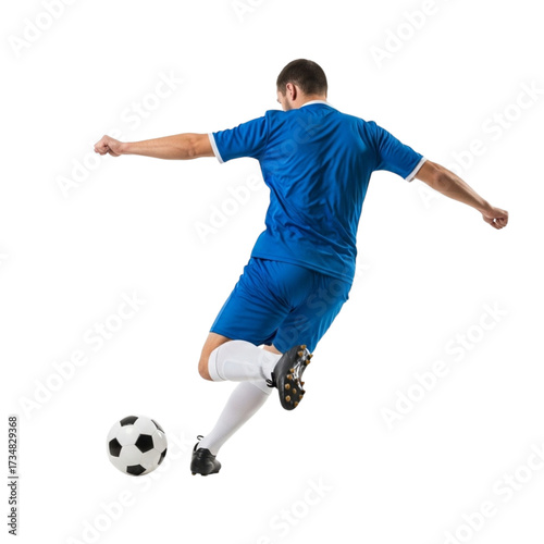 Illustration of soccer player isolated isolated on transparent background