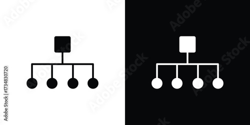 classification icons. silhouette icons for ui designs
