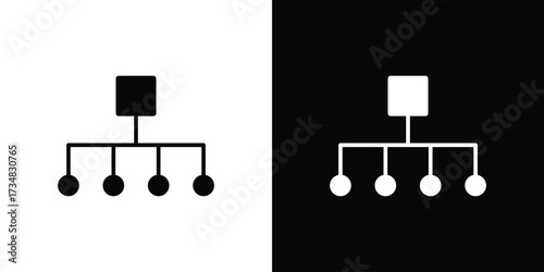 classification icons. silhouette icons for ui designs