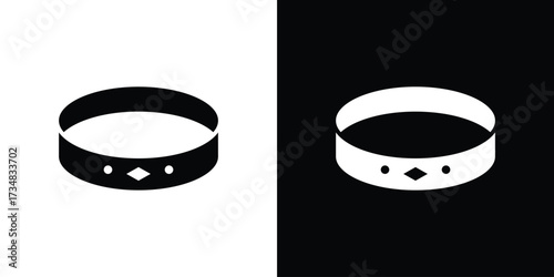 Bracelet icons. silhouette icons for ui designs