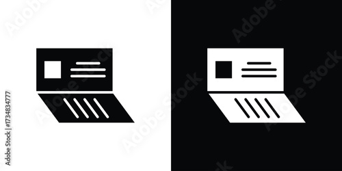 Bankbook icons. silhouette icons for ui designs