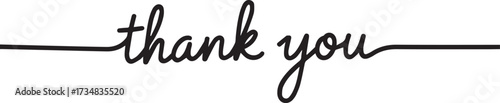 minimalist script thankyou emblem horizontal line accents clean typographic vector for social posts cards