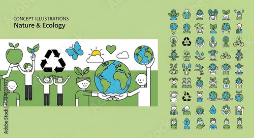 Creative concept vector illustrations showing design, art, and idea generation. Includes teamwork, brainstorming, and creative process elements for modern projects.