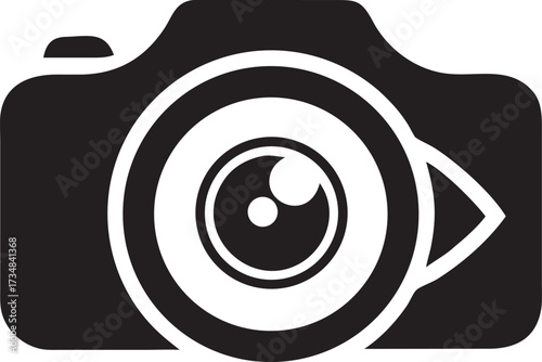 Iconic camera silhouette capturing moments photography symbol digital imaging equipment visual storytelling