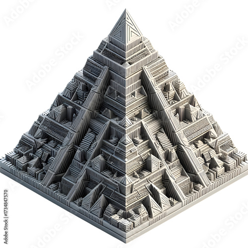 Pyramids of various designs