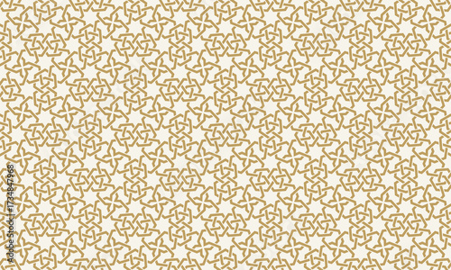 Seamless geometric pattern in authentic arabian style.