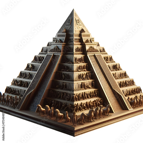 Pyramids of various designs