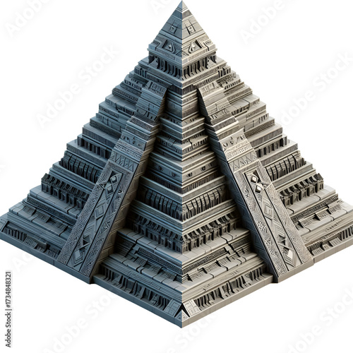 Pyramids of various designs