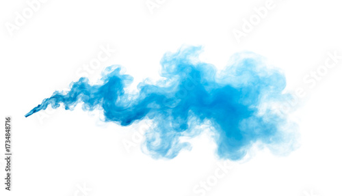 abstract blue smoke