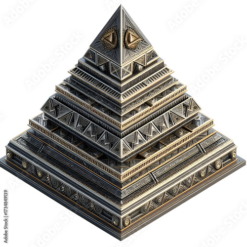 Pyramids of various designs
