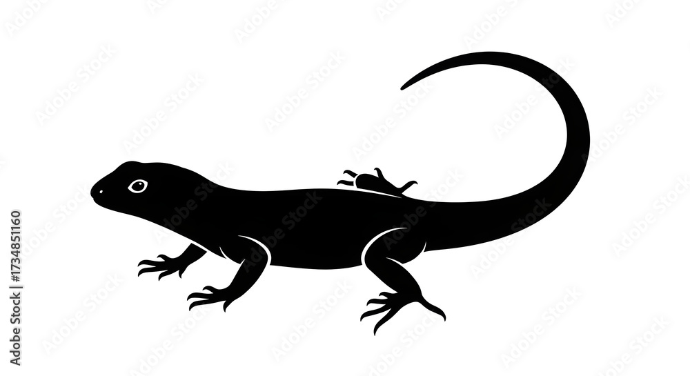 Fototapeta premium gecko on a white background