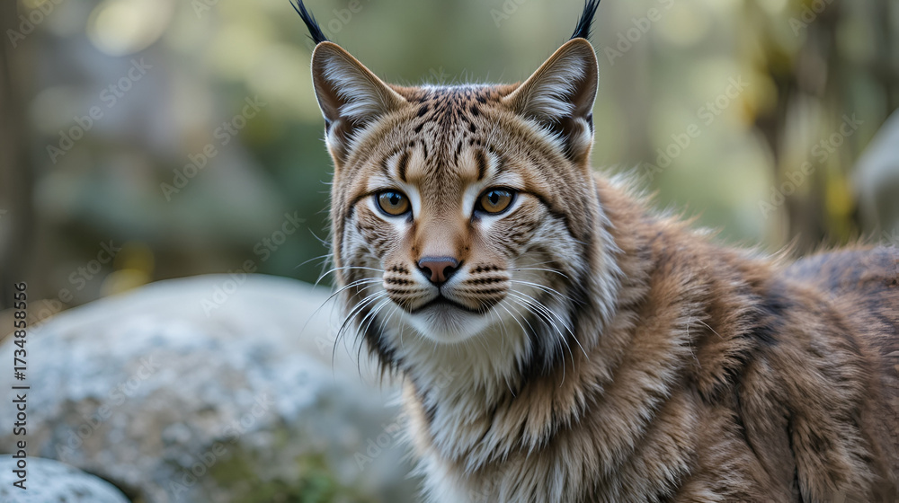 Obraz premium Close up of bobcat in Yosemite National Park