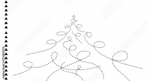 Abstract representation of upward progress using dotted lines forming a tree shape, symbolizing career growth and business direction