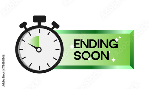 Limited offer. Sale countdown badge. Limited time only discount promotion. Vector illustration