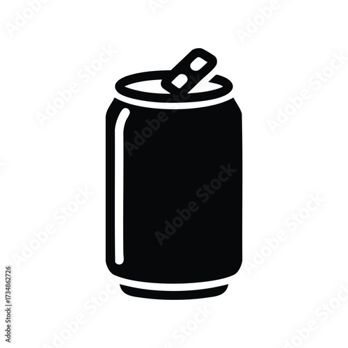 Open soda can with tab partially pulled back revealing the beverage inside and condensation on the
