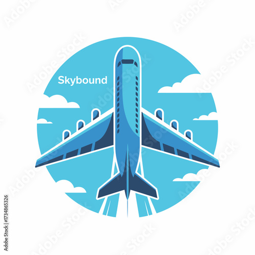 A sleek airplane soars through a bright blue sky filled with fluffy clouds, representing freedom, travel, and the thrilling adventure of air travel for passengers worldwide.