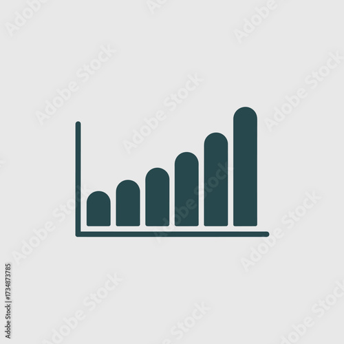 An upward trending bar graph representing growth or progress, visually illustrating positive data trends that can signify success and future potential in various fields.