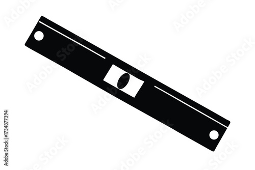 level tool vector icon silhouette